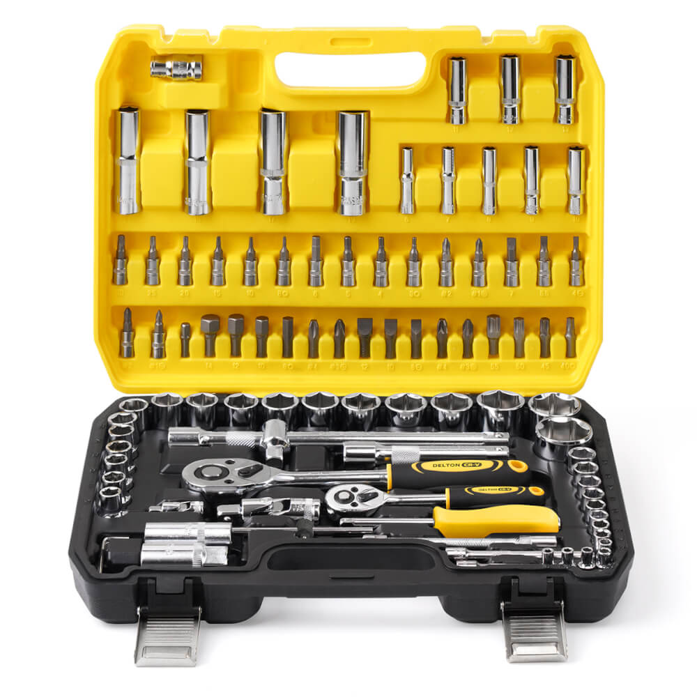 ชุดบ็อกซ์ DELTON รุ่น DKT-94PCS 1/4 , 1/2 นิ้ว แพ็ก 94 ชิ้น